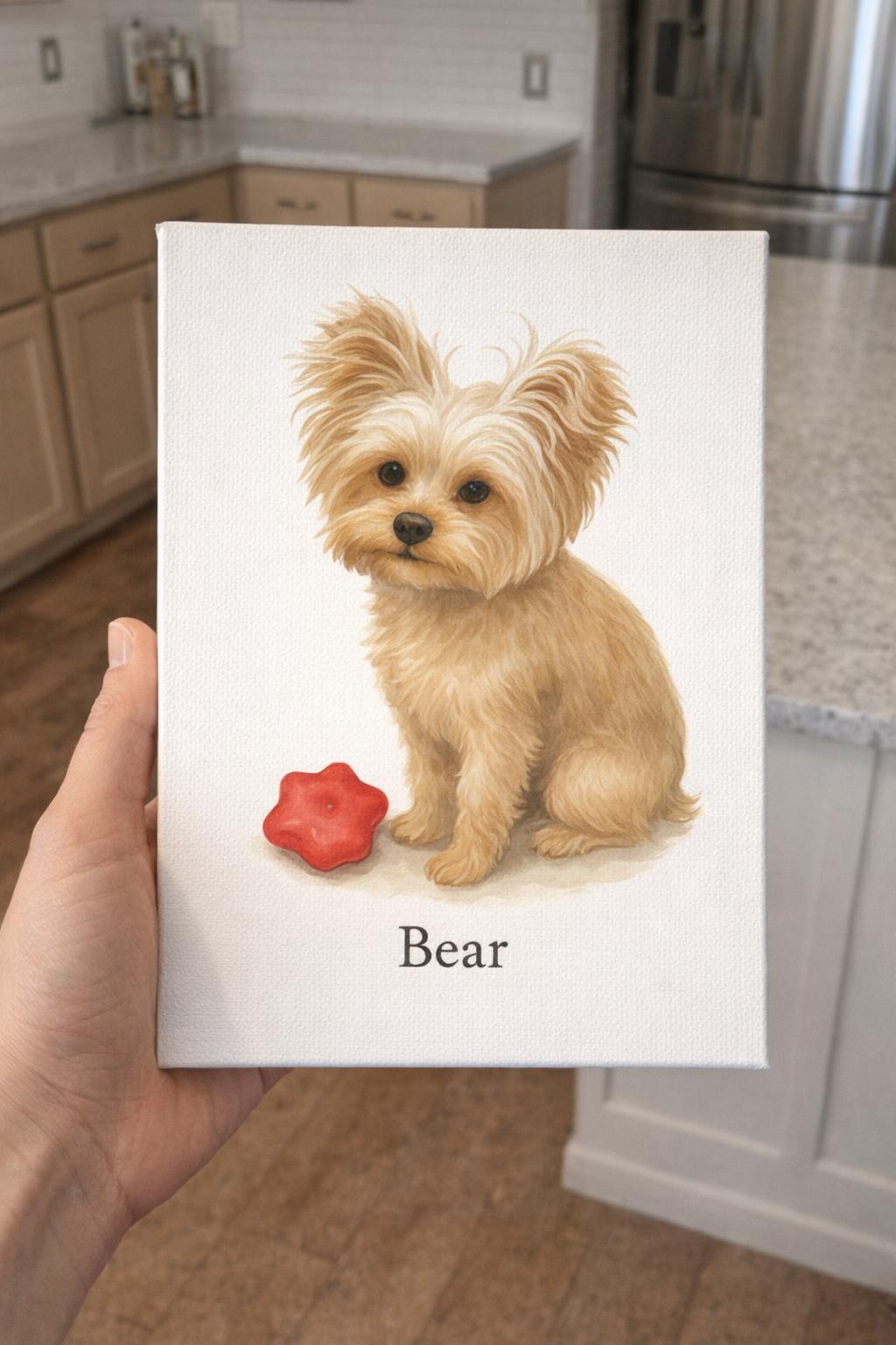 Bear custom pet portrait preview
